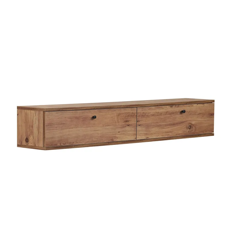 TV-taso Nordure Ligne (160 x 25 x 25 cm) Atlantic Pine - Atlantic Pine - Huonekalut - TV- & Mediakalusteet - TV-hyllyt