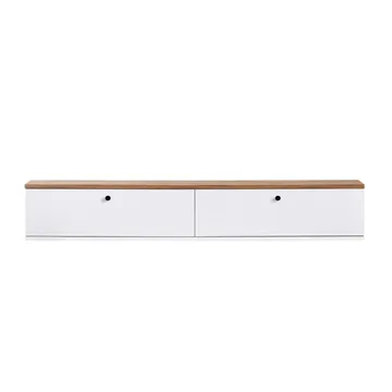 TV-taso Nordure Ligne (160 x 25 x 25 cm) Atlantin mänty valkoinen - Atlantin mänty ja valkoinen - Huonekalut - TV- & Mediakalusteet - Tv taso & Mediataso