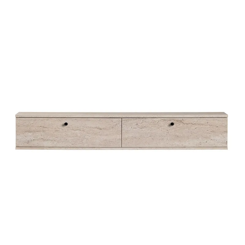 TV-taso Nordure Ligne (160 x 25 x 25 cm) Travertiini - Travertiini - Huonekalut - TV- & Mediakalusteet - TV-hyllyt