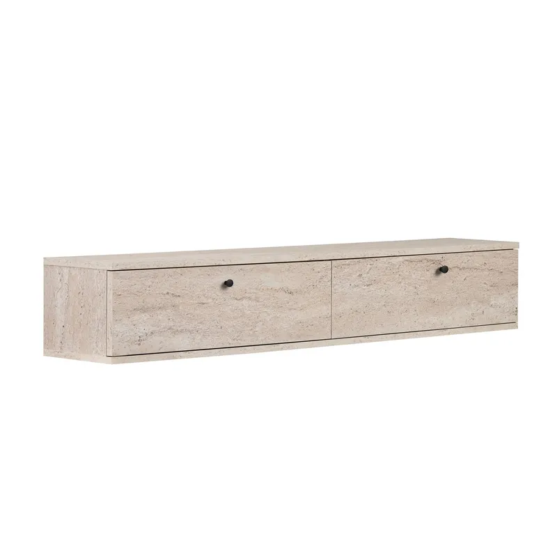 TV-taso Nordure Ligne (160 x 25 x 25 cm) Travertiini - Travertiini - Huonekalut - TV- & Mediakalusteet - TV-hyllyt