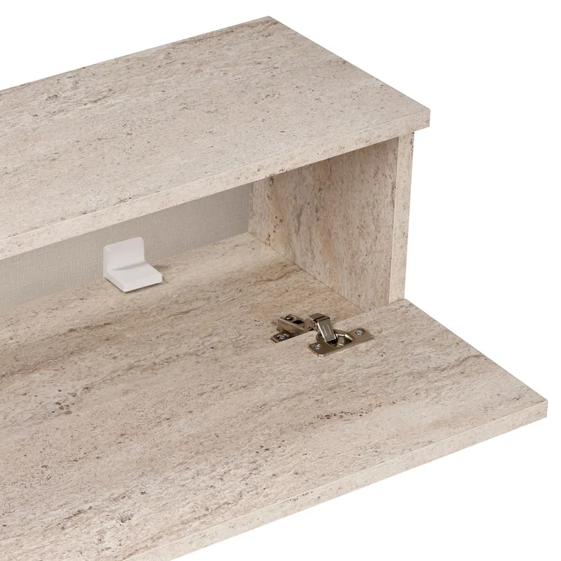 TV-taso Nordure Ligne (160 x 25 x 25 cm) Travertiini - Travertiini - Huonekalut - TV- & Mediakalusteet - TV-hyllyt