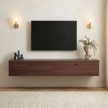 TV-taso Nordure Ligne (160 x 25 x 25 cm) Pähkinä - Pähkinä - Huonekalut - TV- & Mediakalusteet - TV-hyllyt
