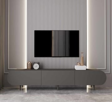 TV-taso Nordure Regulus (180 x 49 x 30 cm) Harmaa - Harmaa - Huonekalut - TV- & Mediakalusteet - Tv taso & Mediataso