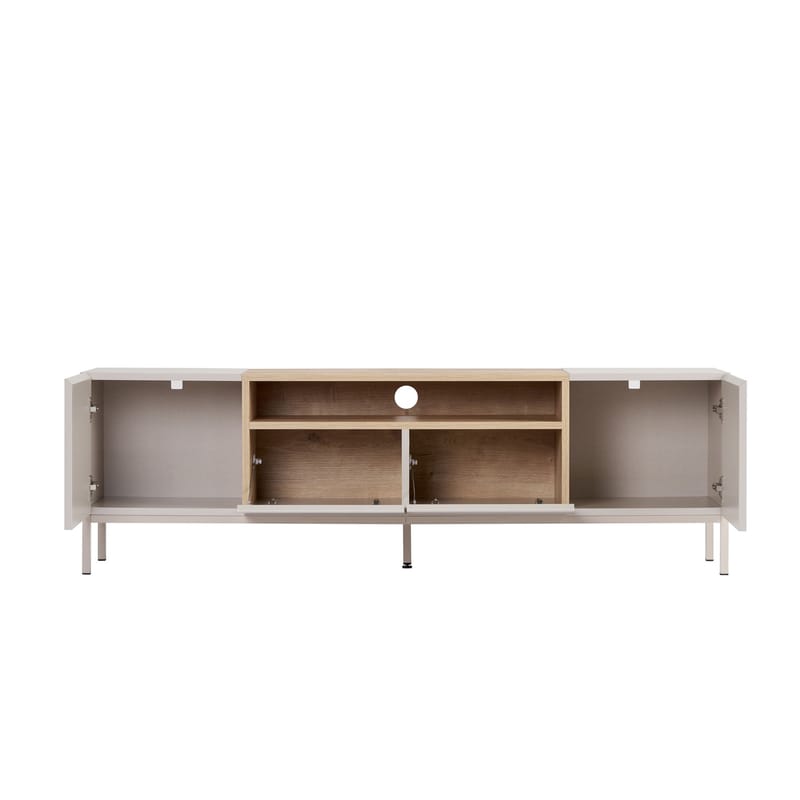 TV-taso Nordure Rivoli (160 x 50 x 35 cm) Hiekkakivi safiiri tammi - Sandstone ja Sapphire Oak - Huonekalut - TV- & Mediakalusteet - Tv taso & Mediataso