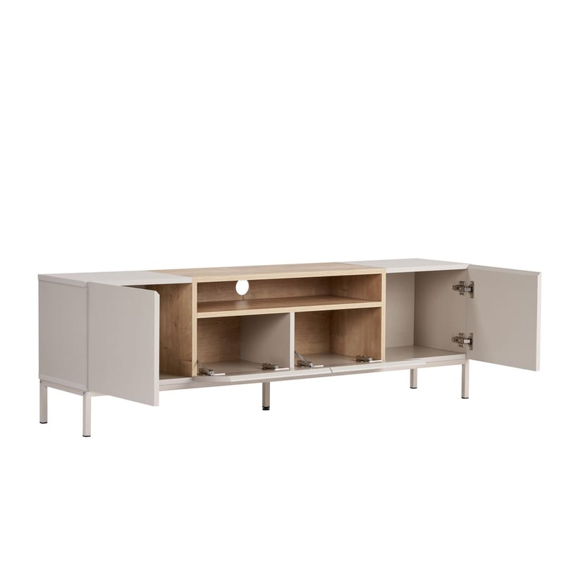TV-taso Nordure Rivoli (160 x 50 x 35 cm) Hiekkakivi safiiri tammi - Sandstone ja Sapphire Oak - Huonekalut - TV- & Mediakalusteet - Tv taso & Mediataso