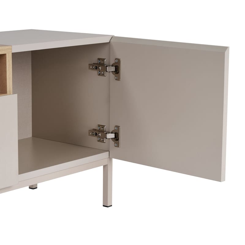 TV-taso Nordure Rivoli (160 x 50 x 35 cm) Hiekkakivi safiiri tammi - Sandstone ja Sapphire Oak - Huonekalut - TV- & Mediakalusteet - Tv taso & Mediataso