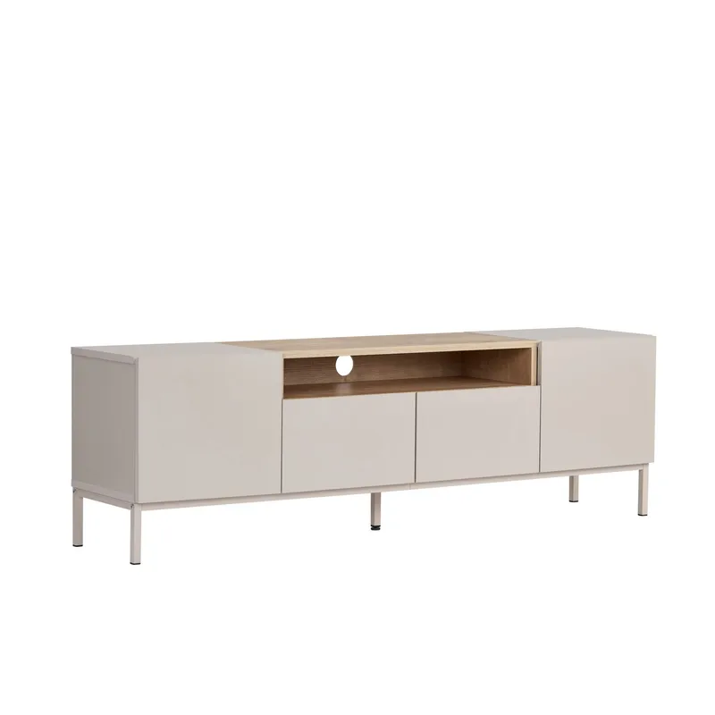 TV-taso Nordure Rivoli (160 x 50 x 35 cm) Hiekkakivi safiiri tammi, Sandstone ja Sapphire Oak