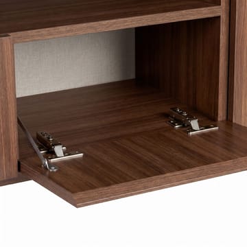 TV-taso Nordure Rivoli (160 x 50 x 35 cm) Milano pähkinä musta - Milano Walnut ja musta - Huonekalut - TV- & Mediakalusteet - Tv taso & Mediataso