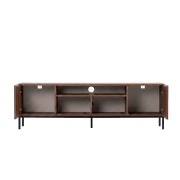 TV-taso Nordure Rivoli (160 x 50 x 35 cm) Milano pähkinä musta - Milano Walnut ja musta - Huonekalut - TV- & Mediakalusteet - Tv taso & Mediataso