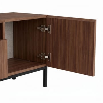 TV-taso Nordure Rivoli (160 x 50 x 35 cm) Milano pähkinä musta - Milano Walnut ja musta - Huonekalut - TV- & Mediakalusteet - Tv taso & Mediataso