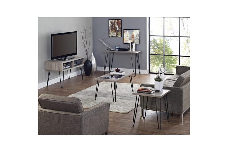 TV-taso Owen Harmaa/tammi - Harmaa/tammi - Huonekalut - TV- & Mediakalusteet - Tv taso & Mediataso