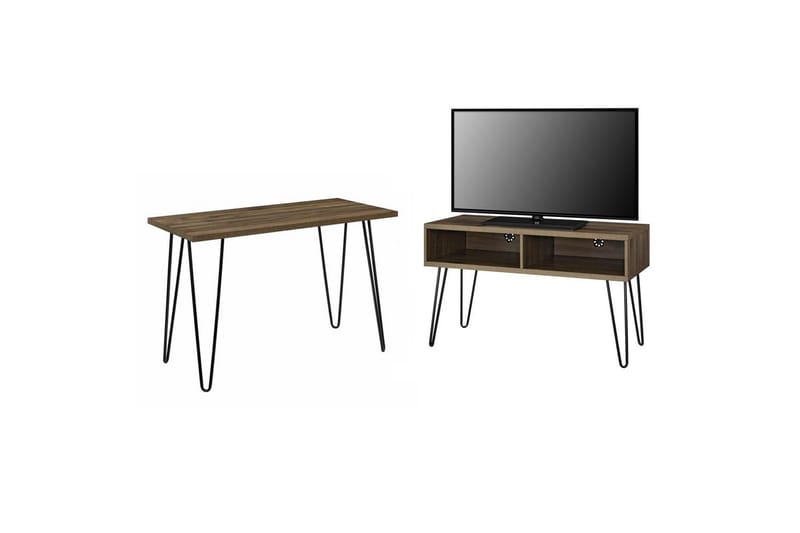 TV-taso Owen Pähkinäpuu - Pähkinäpuu - Huonekalut - TV- & Mediakalusteet - Tv taso & Mediataso