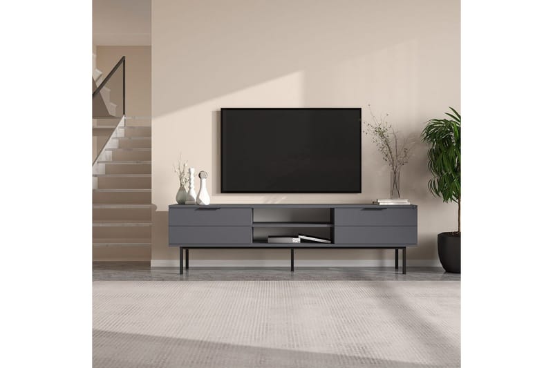 TV-taso Ranjit Antrasiitti - Antrasiitti - Huonekalut - TV- & Mediakalusteet - Tv taso & Mediataso