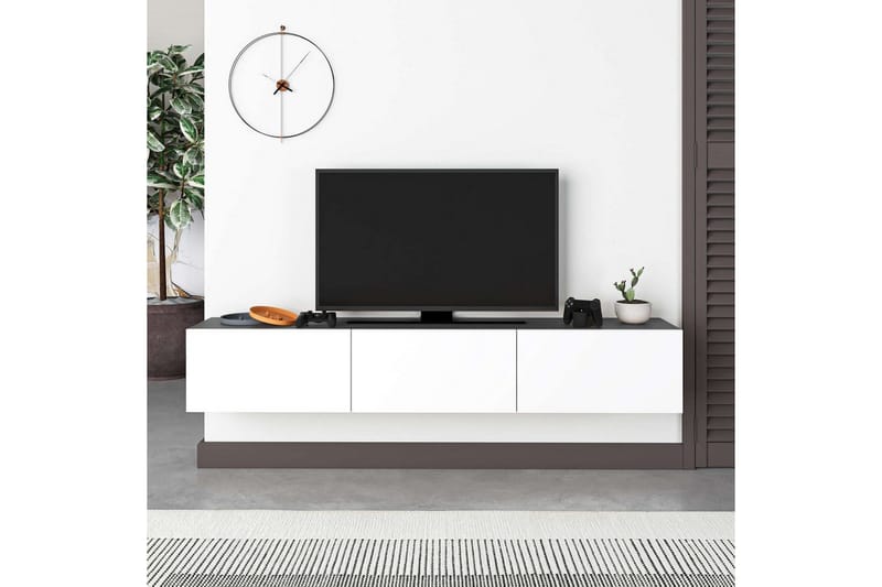TV-taso Rasab 180 Antrasiitti / Valkoinen - Antrasiitti / Valkoinen - Huonekalut - TV- & Mediakalusteet - Tv taso & Mediataso