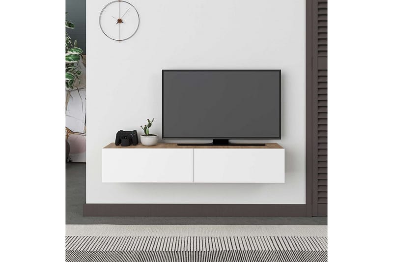 TV-taso Rasab Safidoniritammi / Valkoinen - Safidoniritammi / Valkoinen - Huonekalut - TV- & Mediakalusteet - Tv taso & Mediataso