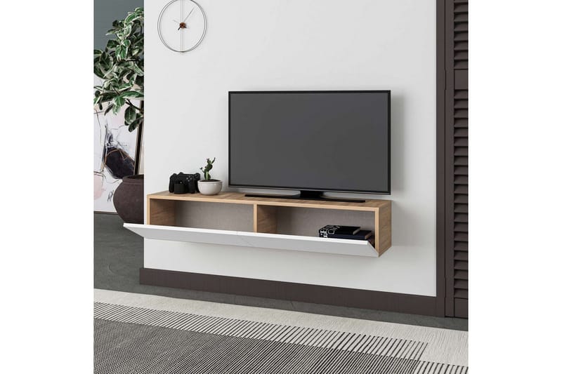 TV-taso Rasab Safidoniritammi / Valkoinen - Safidoniritammi / Valkoinen - Huonekalut - TV- & Mediakalusteet - Tv taso & Mediataso