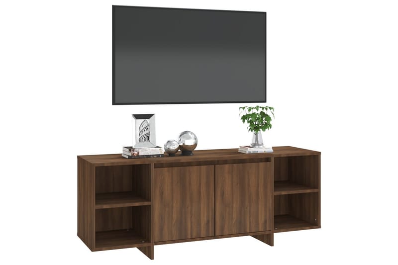 TV-taso ruskea tammi 130x35x50 cm lastulevy - Ruskea - Huonekalut - TV- & Mediakalusteet - Tv taso & Mediataso