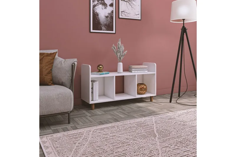 TV-taso Sakarya 1 valkoinen - Valkoinen - Huonekalut - TV- & Mediakalusteet - Tv taso & Mediataso