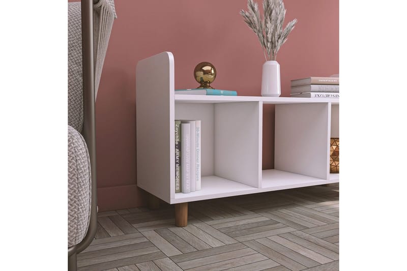 TV-taso Sakarya 1 valkoinen - Valkoinen - Huonekalut - TV- & Mediakalusteet - Tv taso & Mediataso