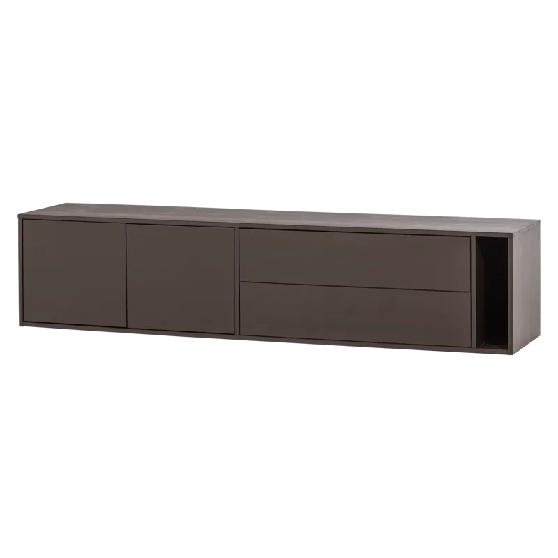 TV-taso Settle 200 cm, Keskiruskea