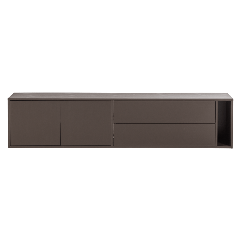 TV-taso Settle 200 cm - Keskiruskea - Huonekalut - TV- & Mediakalusteet - TV-kaappi