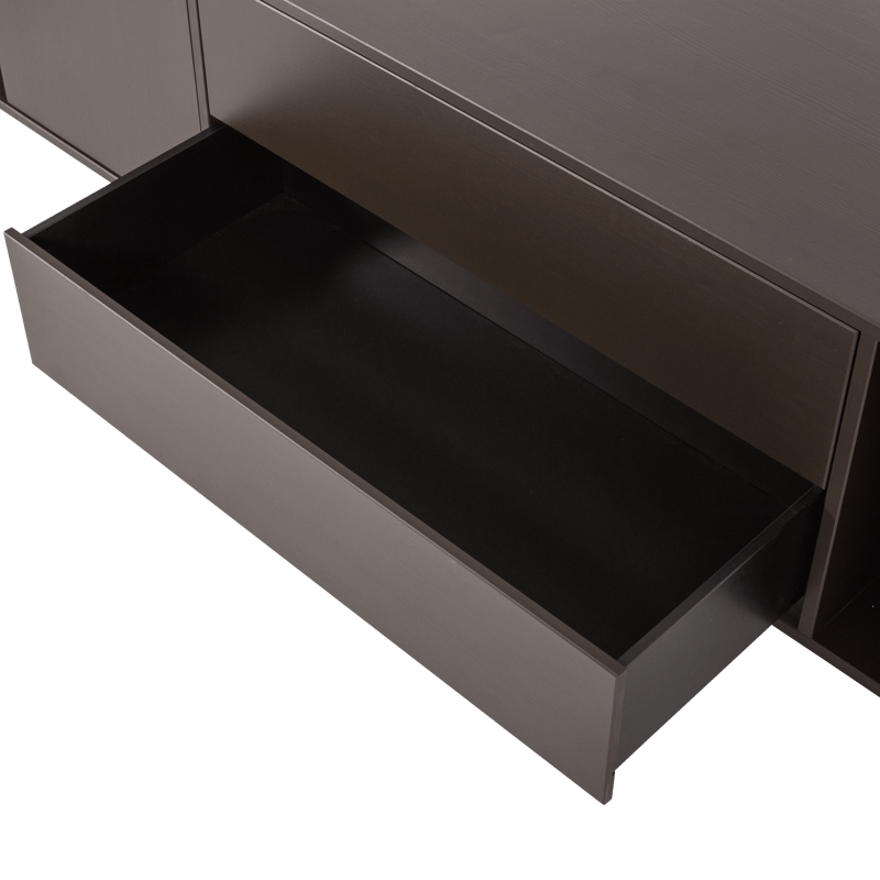 TV-taso Settle 200 cm - Keskiruskea - Huonekalut - TV- & Mediakalusteet - TV-kaappi