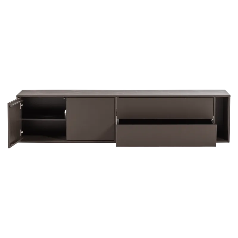 TV-taso Settle 200 cm - Keskiruskea - Huonekalut - TV- & Mediakalusteet - TV-kaappi