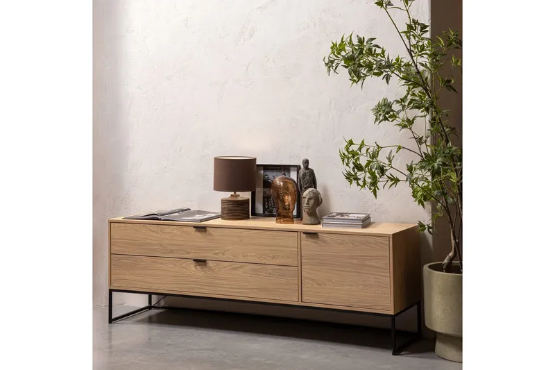 TV-taso Silas - Tammi, Tammi, 180 cm - Huonekalut - TV- & Mediakalusteet - Tv taso & Mediataso