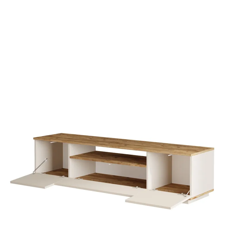 TV-taso Skye Decor Dara (180 x 44,6 x 44,5 cm) Atlantic Pine cashmere - Atlantic Pine ja Cashmere - Huonekalut - TV- & Mediakalusteet - Tv taso & Mediataso