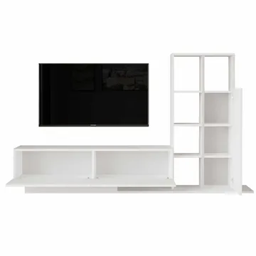 TV-taso Skye Decor Eska (201,2 x 123,6 x 29,5 cm) valkoinen - Valkoinen - Huonekalut - TV- & Mediakalusteet - Tv taso & Mediataso