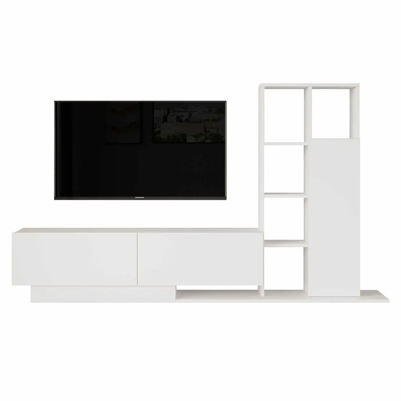 TV-taso Skye Decor Eska (201,2 x 123,6 x 29,5 cm) valkoinen, Valkoinen