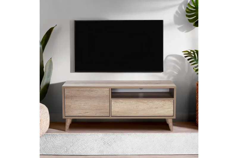 TV-taso Sosan Vaalea Pähkinäpuu - Vaalea Pähkinäpuu - Huonekalut - TV- & Mediakalusteet - Tv taso & Mediataso