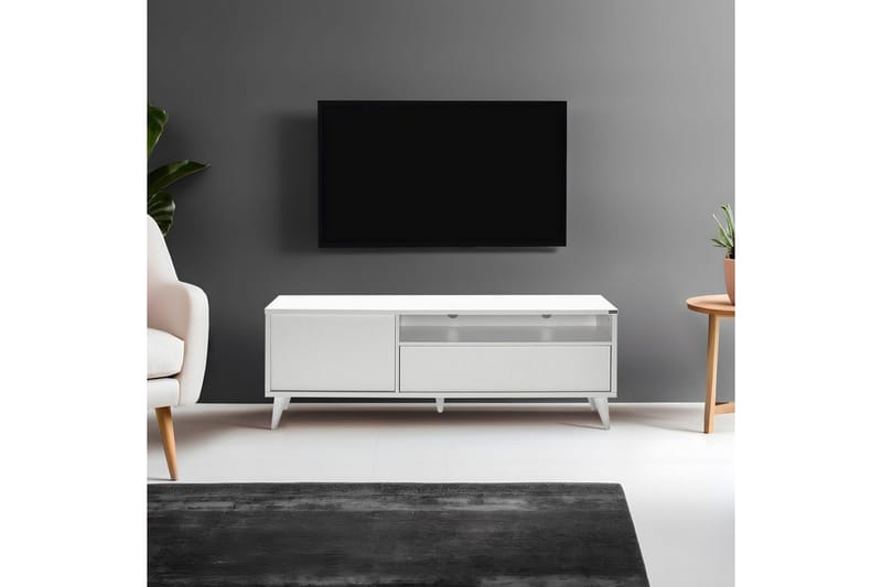TV-taso Sosan Valkoinen - Valkoinen - Huonekalut - TV- & Mediakalusteet - Tv taso & Mediataso
