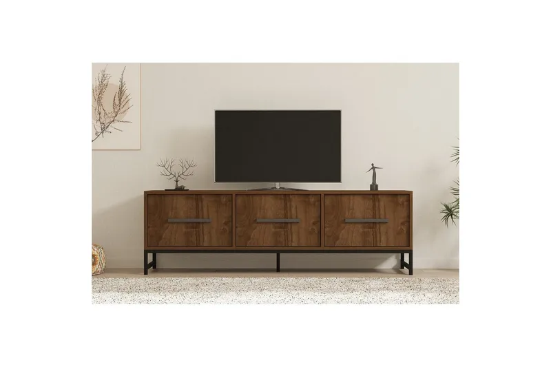 TV-taso Souravdy Pähkinäpuu - Pähkinäpuu - Huonekalut - TV- & Mediakalusteet - Tv taso & Mediataso