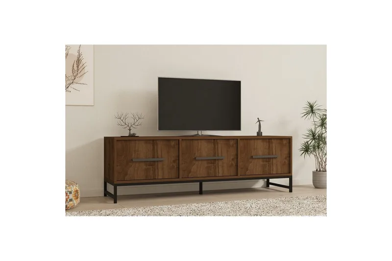 TV-taso Souravdy Pähkinäpuu - Pähkinäpuu - Huonekalut - TV- & Mediakalusteet - Tv taso & Mediataso