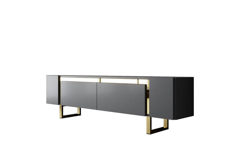 TV-taso Sozi Antrasiitti / Kulta - Antrasiitti / Kulta - Huonekalut - TV- & Mediakalusteet - Tv taso & Mediataso