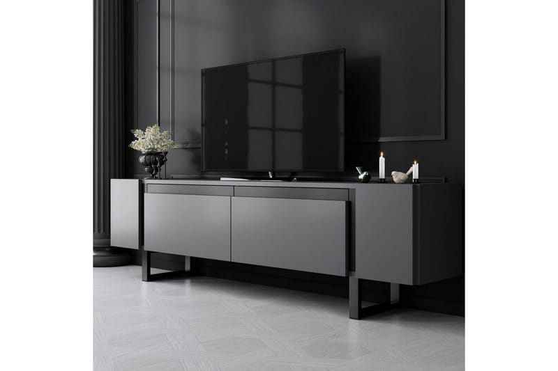 TV-taso Sozi Antrasiitti / Musta - Antrasiitti / Musta - Huonekalut - TV- & Mediakalusteet - Tv taso & Mediataso