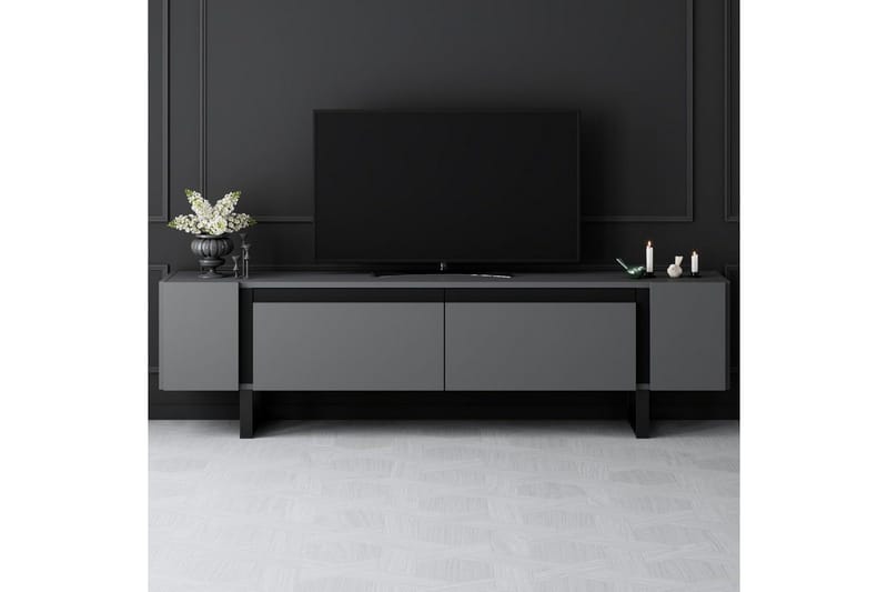 TV-taso Sozi Antrasiitti / Musta - Antrasiitti / Musta - Huonekalut - TV- & Mediakalusteet - Tv taso & Mediataso