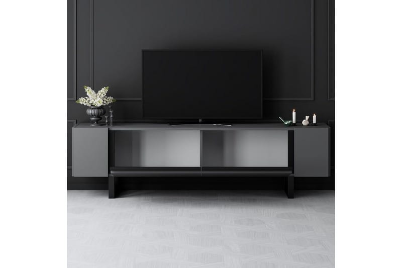 TV-taso Sozi Antrasiitti / Musta - Antrasiitti / Musta - Huonekalut - TV- & Mediakalusteet - Tv taso & Mediataso