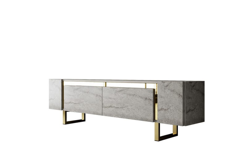 TV-taso Sozi Travertiini / Kulta - Travertiini / Kulta - Huonekalut - TV- & Mediakalusteet - Tv taso & Mediataso