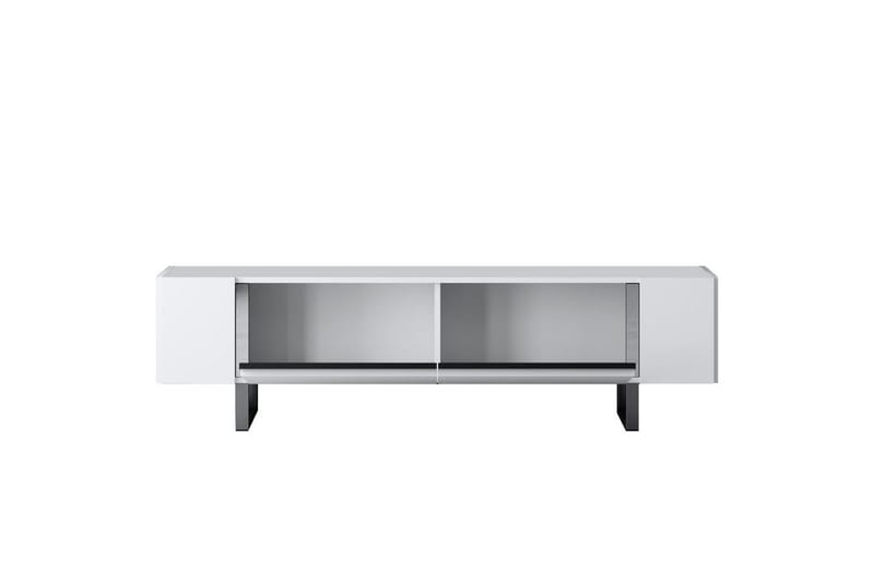 TV-taso Sozi Valkoinen / Hopea - Valkoinen / Hopea - Huonekalut - TV- & Mediakalusteet - Tv taso & Mediataso