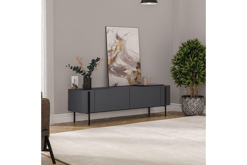 TV-taso Stira Antrasiitti - Antrasiitti - Huonekalut - TV- & Mediakalusteet - Tv taso & Mediataso