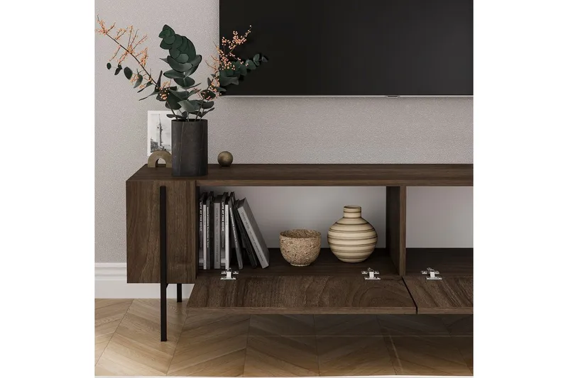 TV-taso Stira Pähkinäpuu - Pähkinäpuu - Huonekalut - TV- & Mediakalusteet - Tv taso & Mediataso