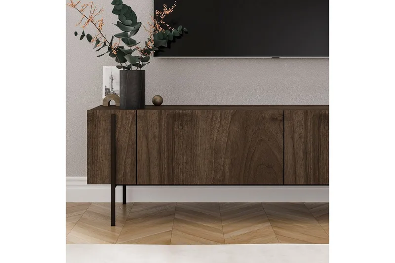 TV-taso Stira Pähkinäpuu - Pähkinäpuu - Huonekalut - TV- & Mediakalusteet - Tv taso & Mediataso