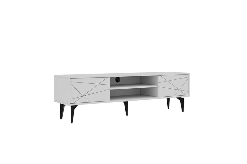 TV-taso Sudama Valkoinen - Valkoinen - Huonekalut - TV- & Mediakalusteet - Tv taso & Mediataso