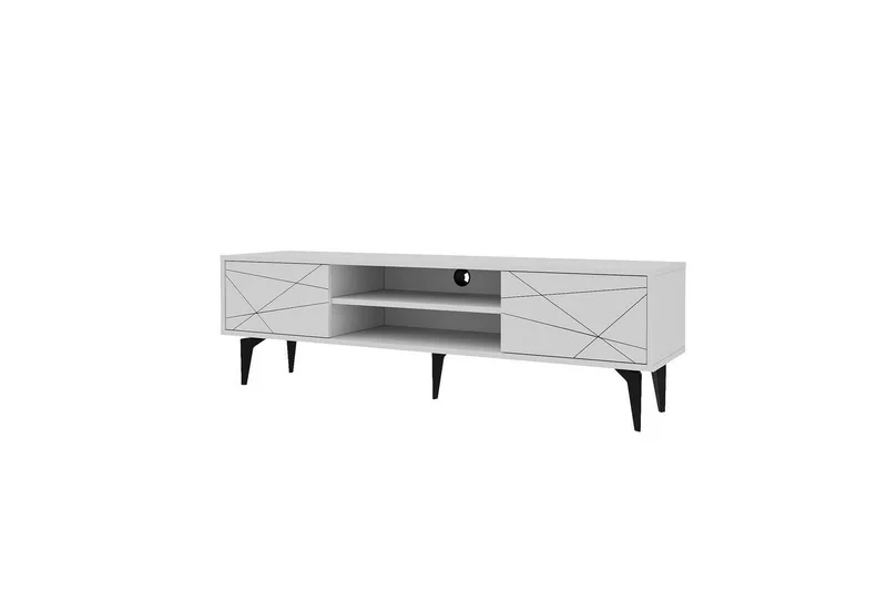 TV-taso Sudama Valkoinen - Valkoinen - Huonekalut - TV- & Mediakalusteet - Tv taso & Mediataso