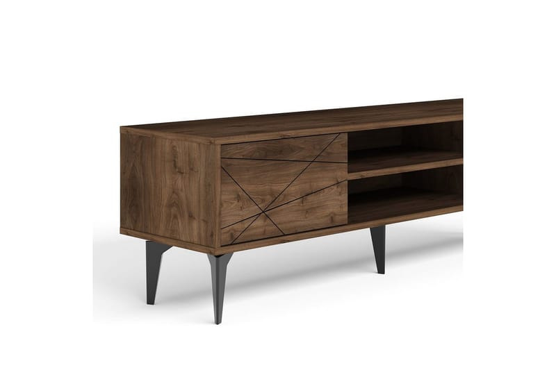 TV-taso Sudama Pähkinäpuu - Pähkinäpuu - Huonekalut - TV- & Mediakalusteet - Tv taso & Mediataso