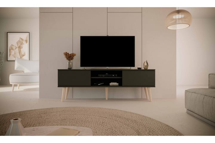 TV-Taso Toronto 160 cm Musta - Kocot - Tv taso & Mediataso