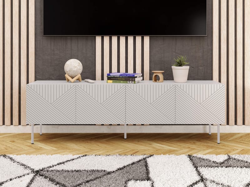 TV-taso TV-taso ART DECO 190 4D beige - Huonekalut - TV- & Mediakalusteet - Tv taso & Mediataso