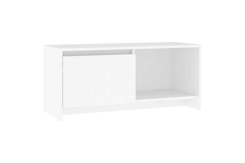 TV-taso valkoinen 90x35x40 cm lastulevy - Valkoinen - Huonekalut - TV- & Mediakalusteet - Tv taso & Mediataso